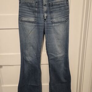 Vintage Seafarer Highwaisted Utility Flare Jeans